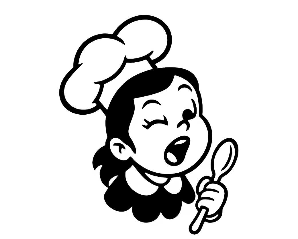 Flavors by Phoebe mascot logo